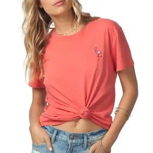 Rip Curl T Shirt w Flamingo